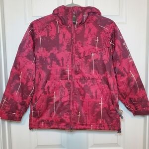 686 Snowboard Jacket - Youth Boys Small - Red - Ski Winter Coat - 686 Manual